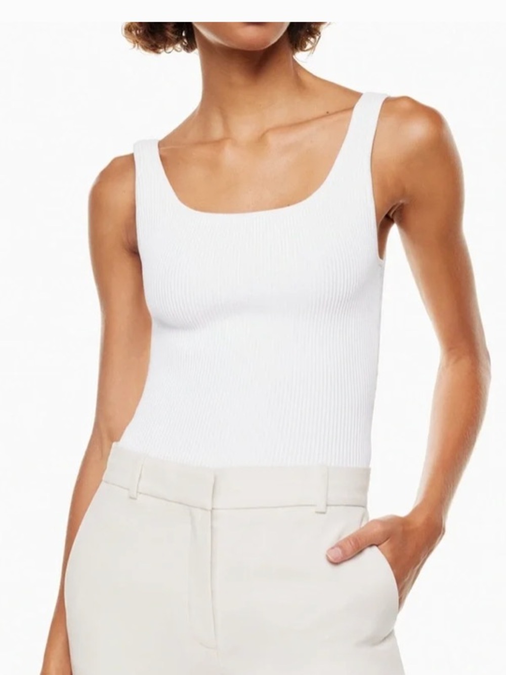 Babaton Sculpt Knit Squareneck Tank